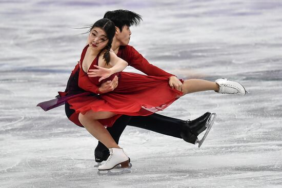 2018 Winter Olympics. Figure skating. Teams. Ice dance. Free skating