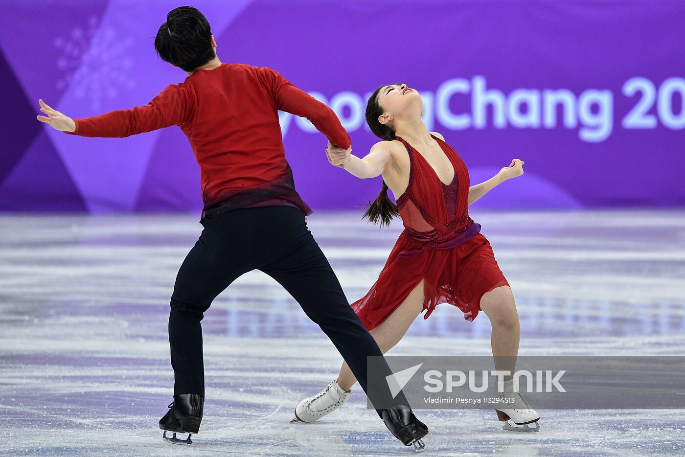 2018 Winter Olympics. Figure skating. Teams. Ice dance. Free skating