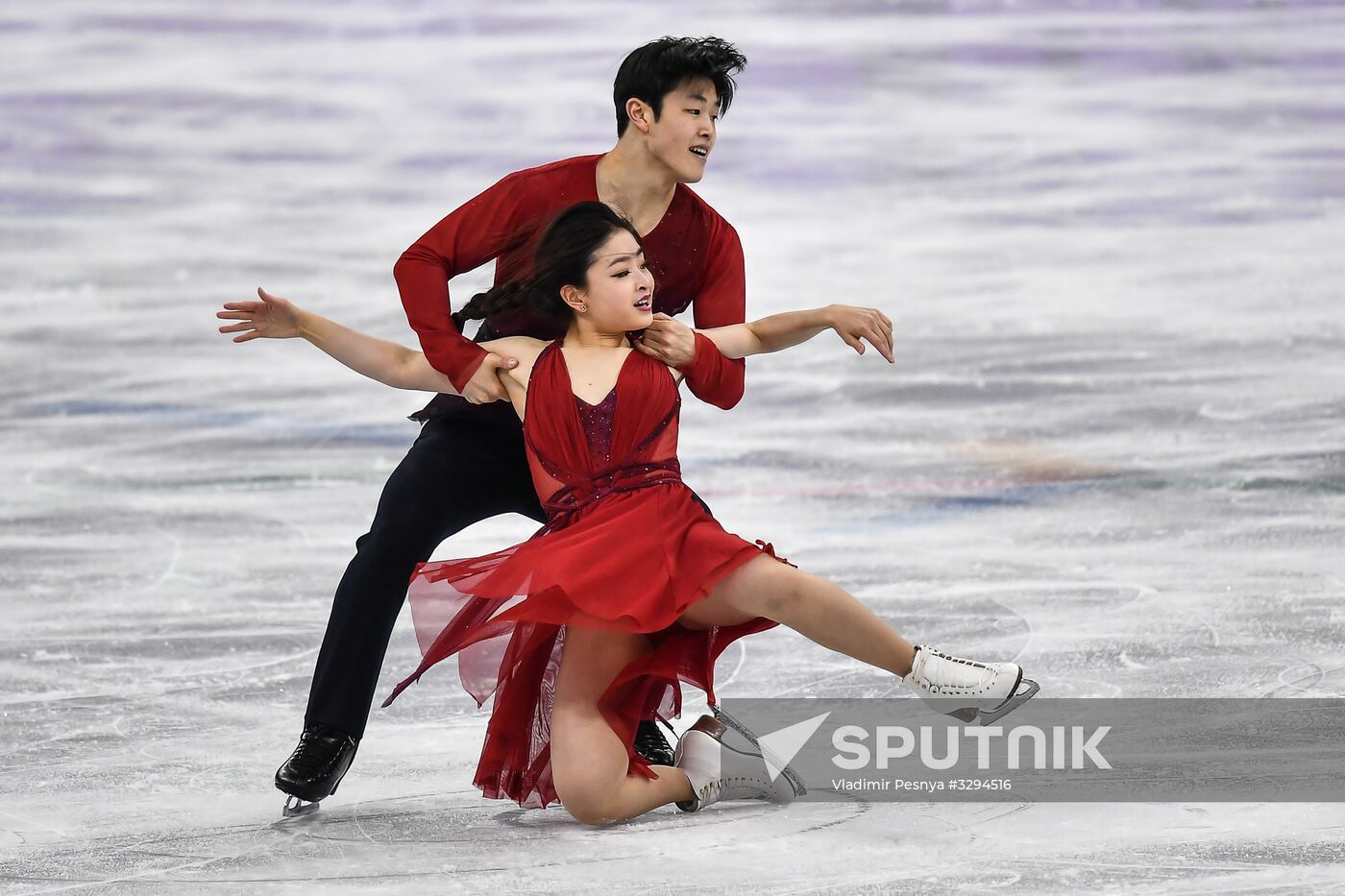 2018 Winter Olympics. Figure skating. Teams. Ice dance. Free skating