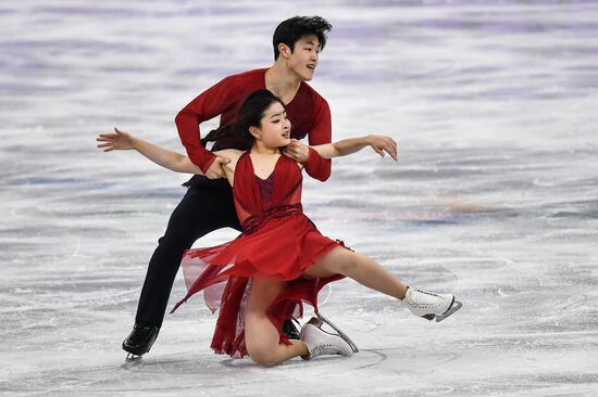 2018 Winter Olympics. Figure skating. Teams. Ice dance. Free skating