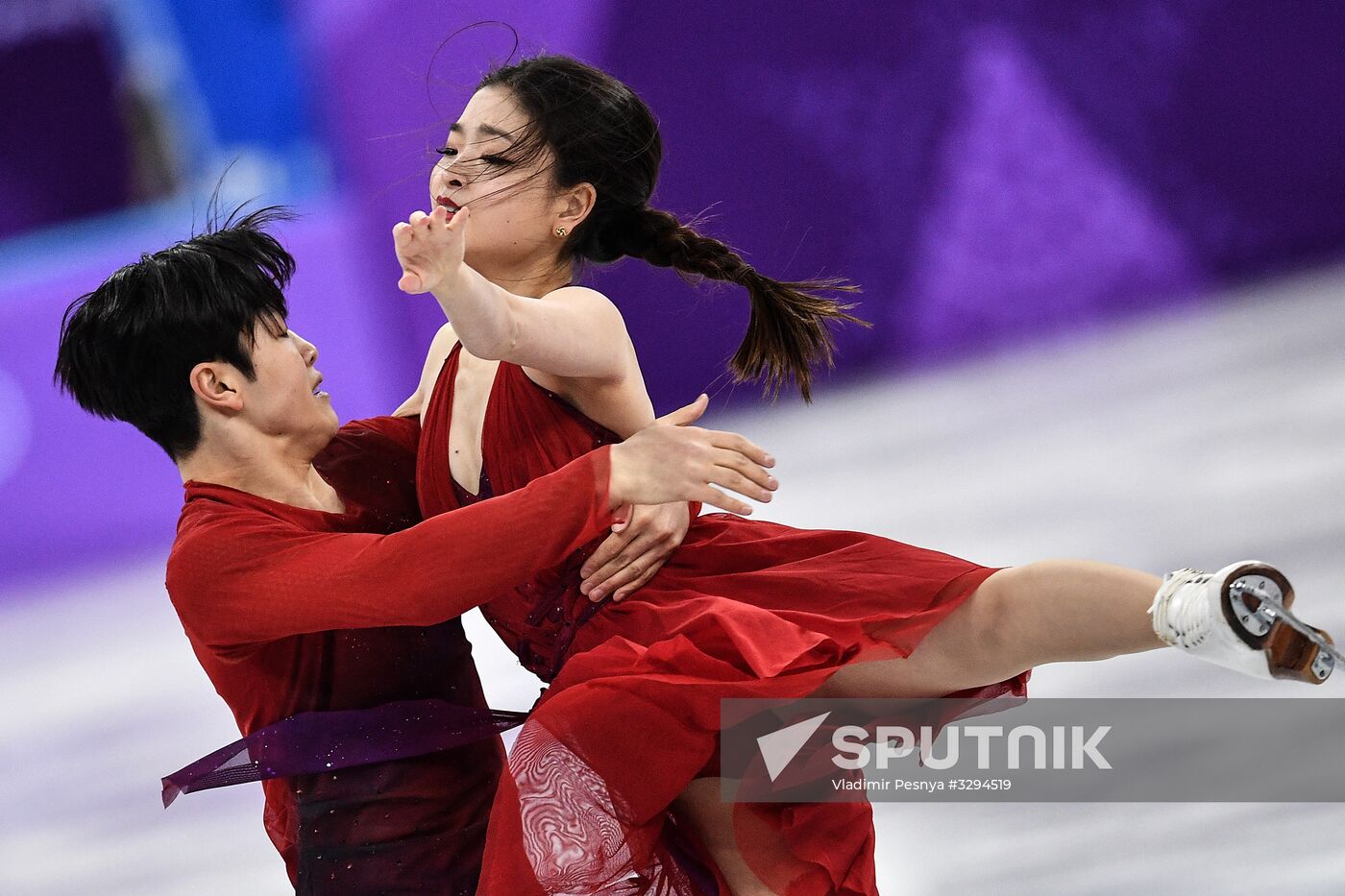 2018 Winter Olympics. Figure skating. Teams. Ice dance. Free skating