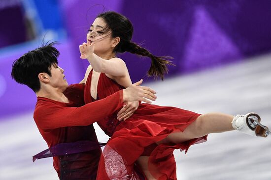 2018 Winter Olympics. Figure skating. Teams. Ice dance. Free skating