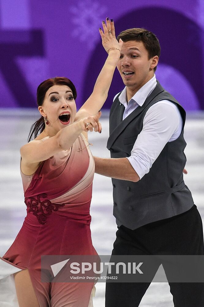 2018 Winter Olympics. Figure skating. Teams. Ice dance. Free skating