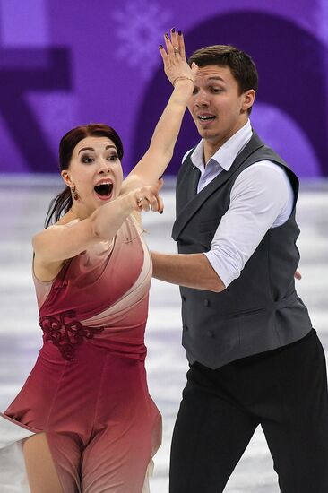 2018 Winter Olympics. Figure skating. Teams. Ice dance. Free skating