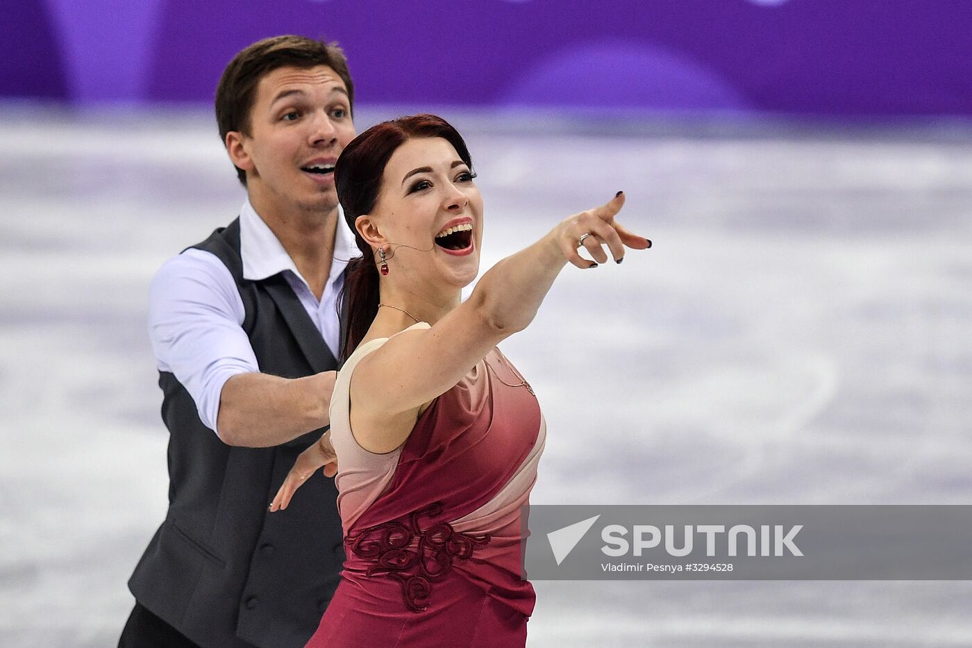 2018 Winter Olympics. Figure skating. Teams. Ice dance. Free skating