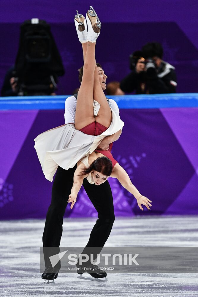 2018 Winter Olympics. Figure skating. Teams. Ice dance. Free skating