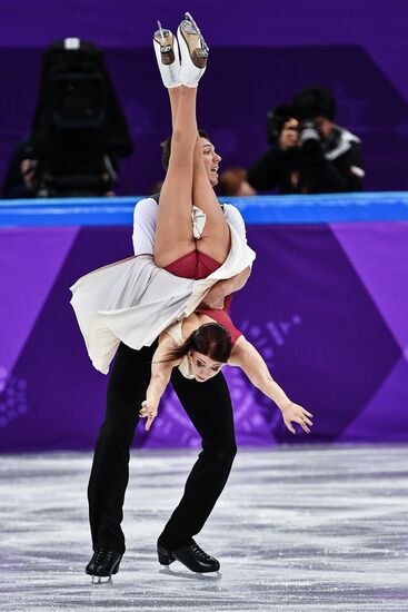 2018 Winter Olympics. Figure skating. Teams. Ice dance. Free skating