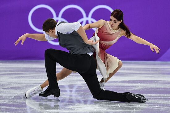 2018 Winter Olympics. Figure skating. Teams. Ice dance. Free skating