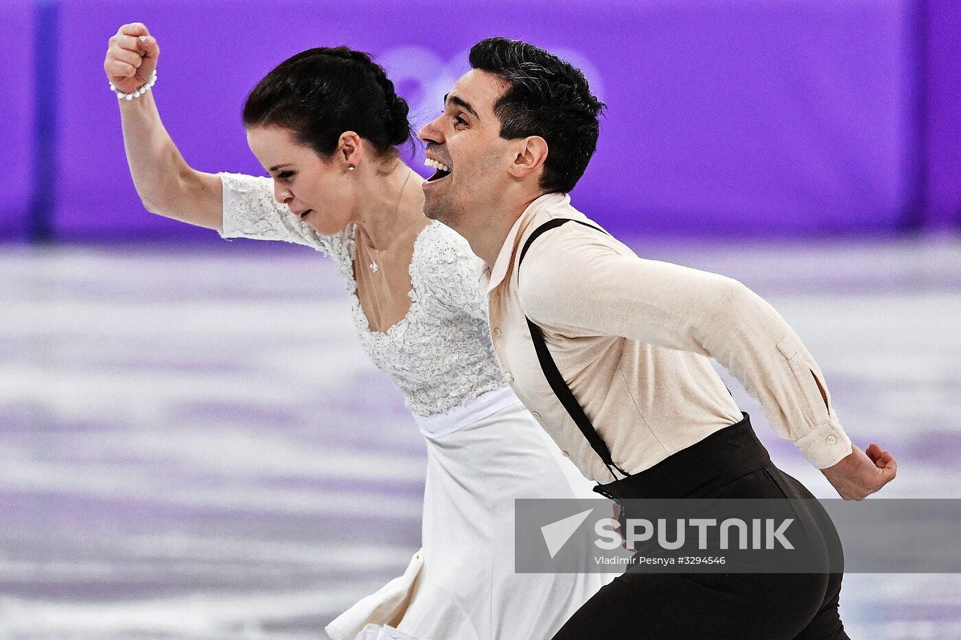 2018 Winter Olympics. Figure skating. Teams. Ice dance. Free skating