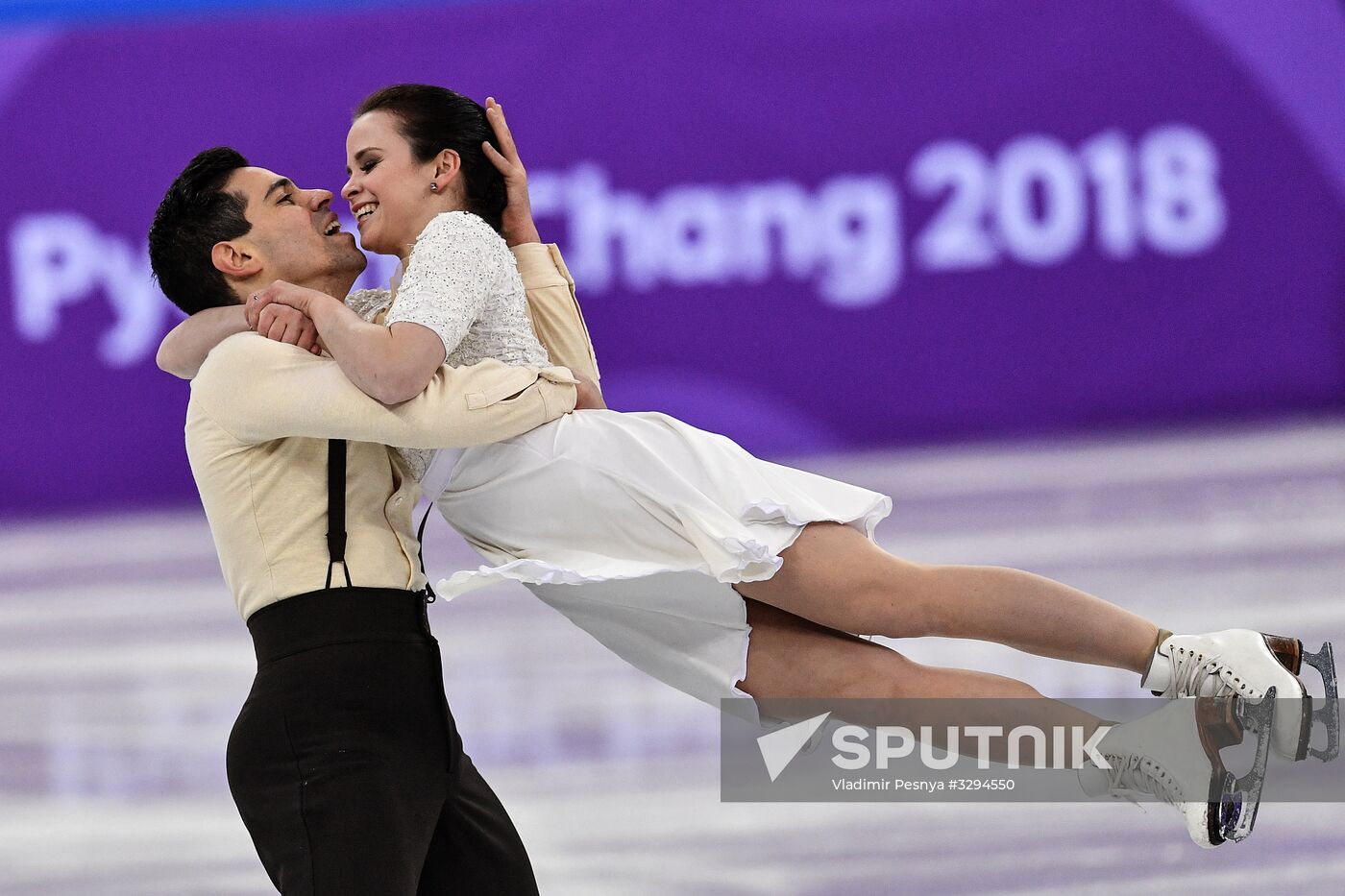 2018 Winter Olympics. Figure skating. Teams. Ice dance. Free skating