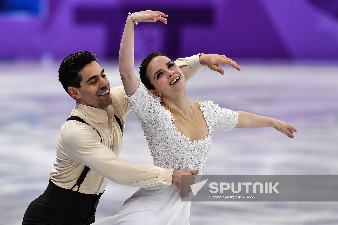 2018 Winter Olympics. Figure skating. Teams. Ice dance. Free skating