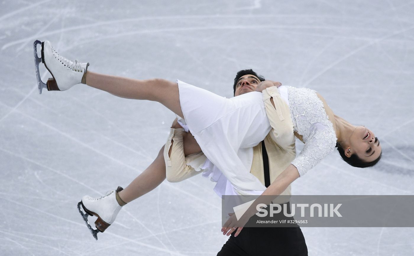 2018 Winter Olympics. Figure skating. Teams. Ice dance. Free skating