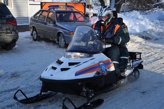 Aftermath of An-148 plane crash in Moscow Region