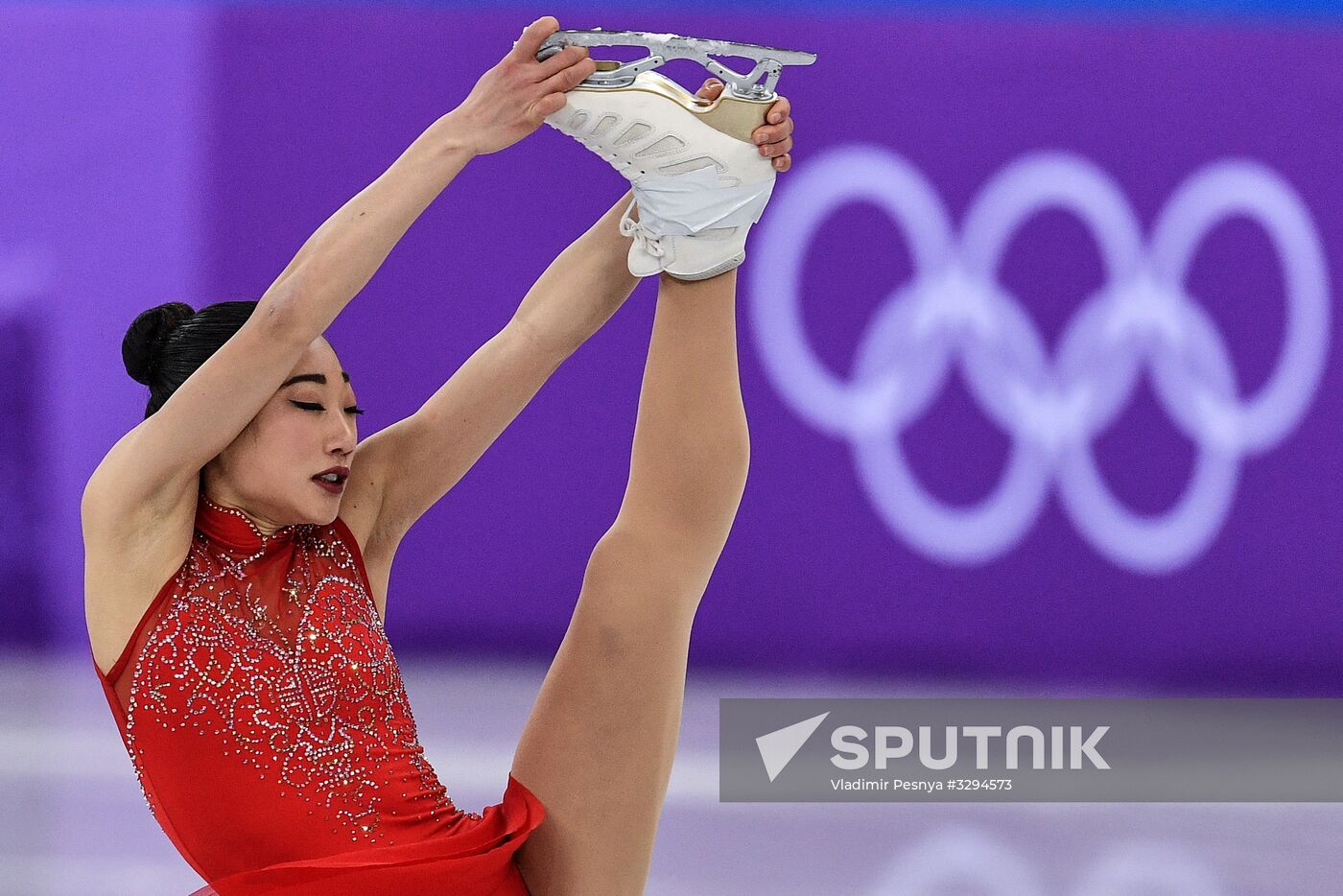 2018 Winter Olympics. Figure skating. Teams. Women. Free program