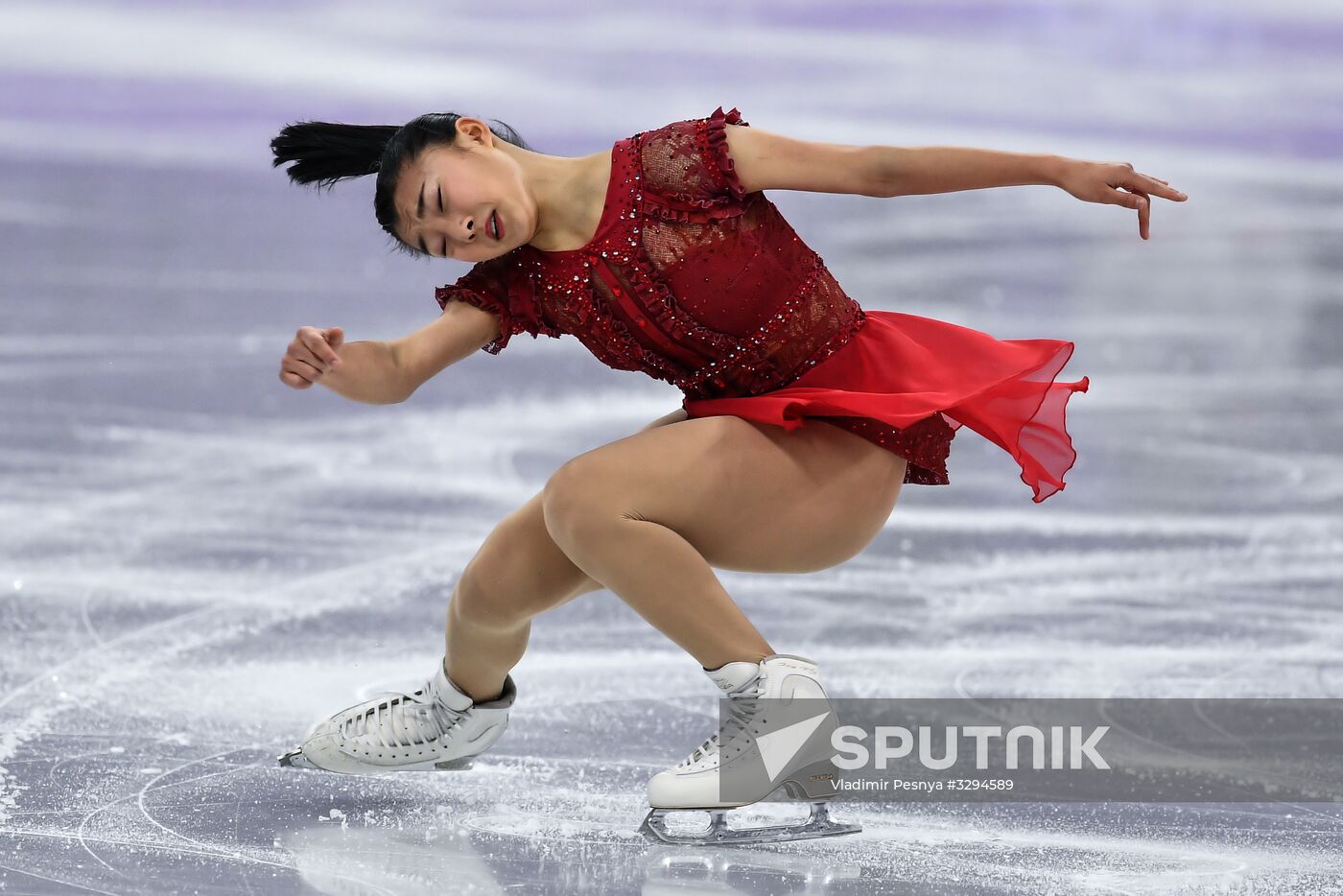 2018 Winter Olympics. Figure skating. Teams. Women. Free program