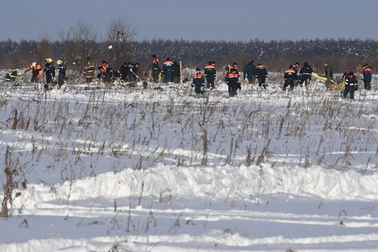 An-148 crashes in Moscow region