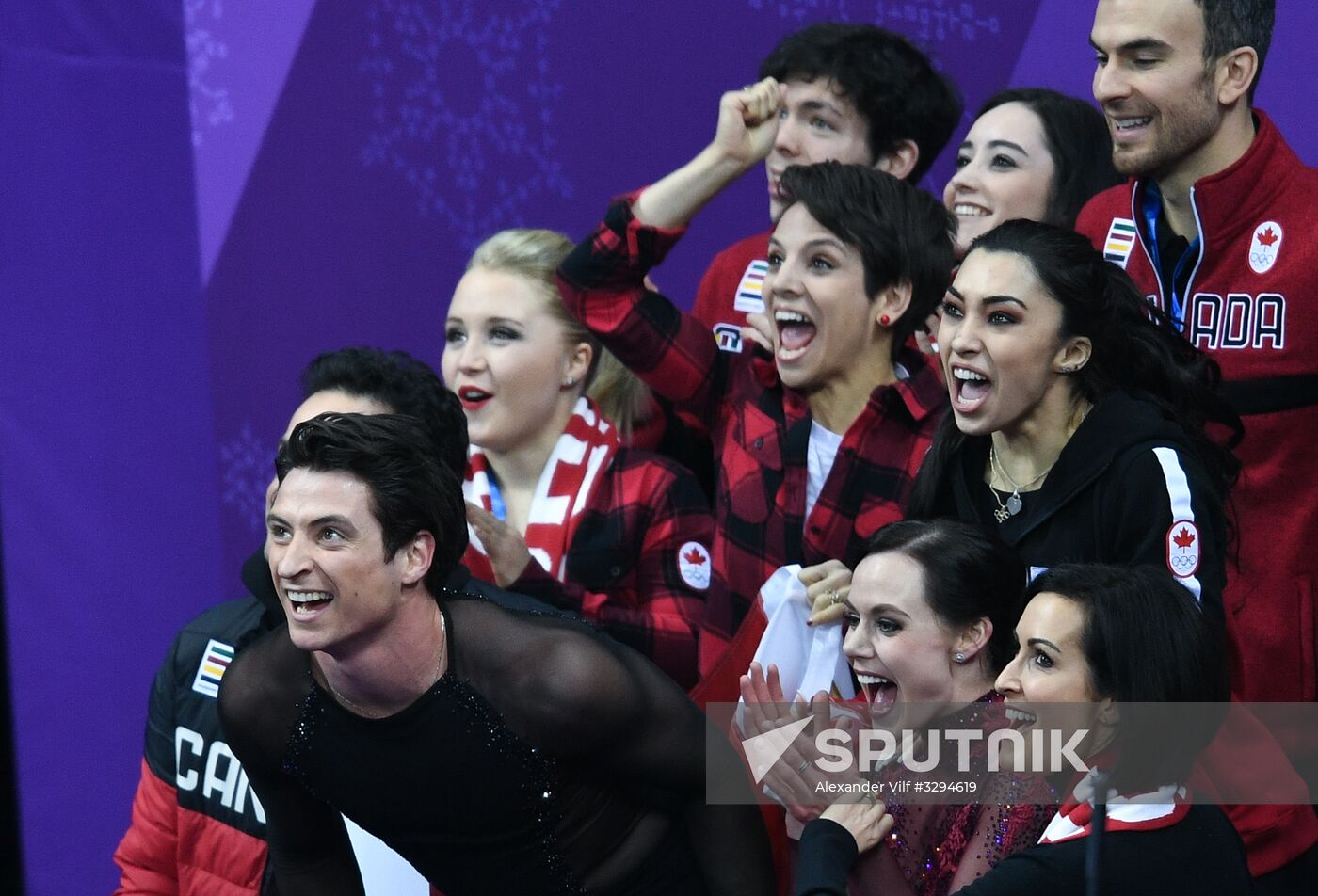 2018 Winter Olympics. Figure skating. Teams. Ice dance. Free skating