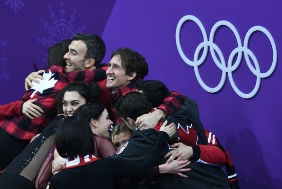 2018 Winter Olympics. Figure skating. Teams. Ice dance. Free skating