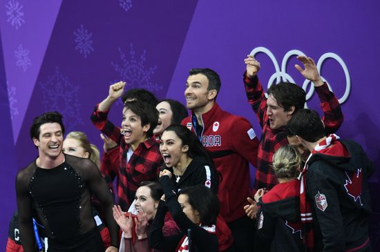 2018 Winter Olympics. Figure skating. Teams. Ice dance. Free skating