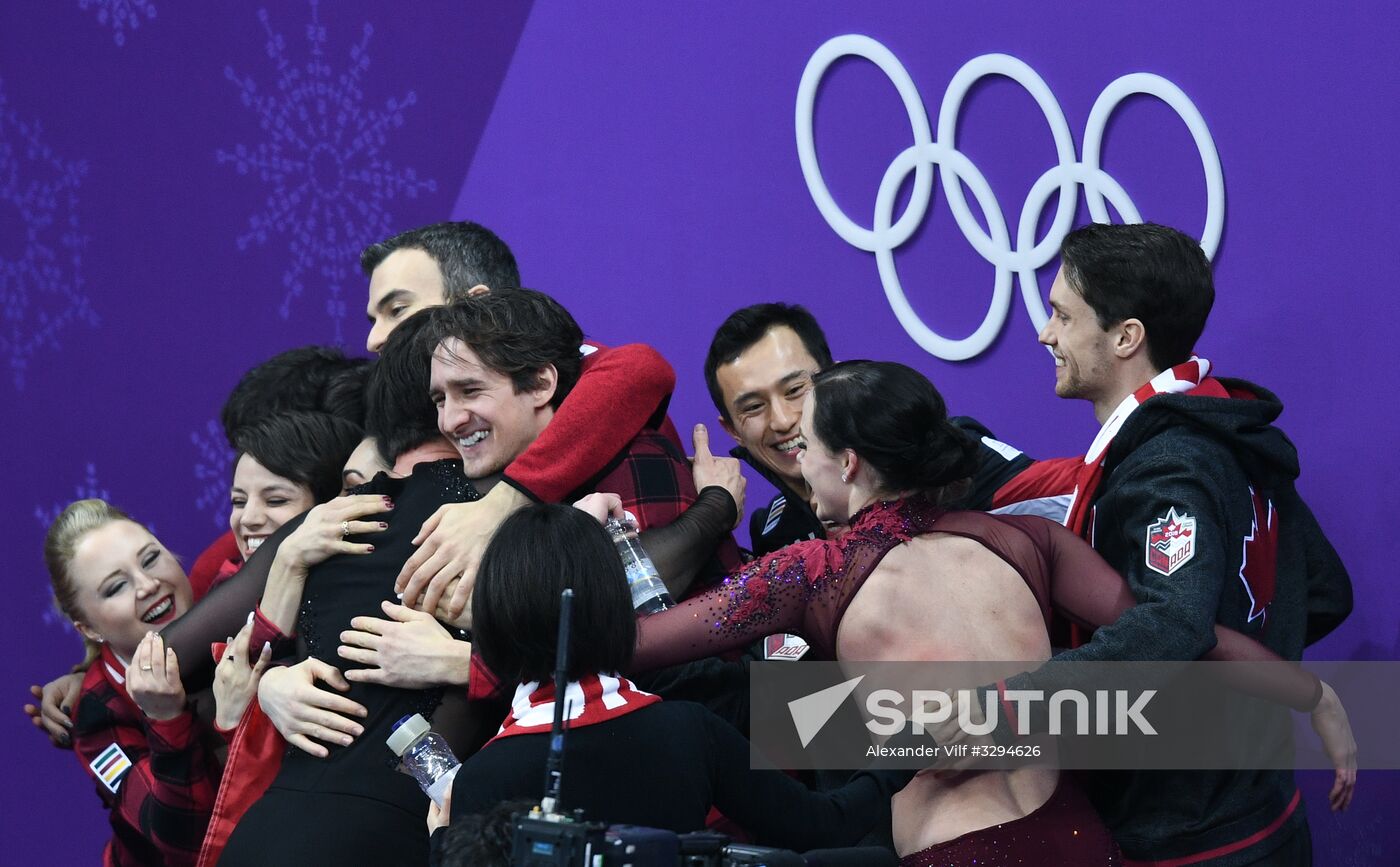 2018 Winter Olympics. Figure skating. Teams. Ice dance. Free skating