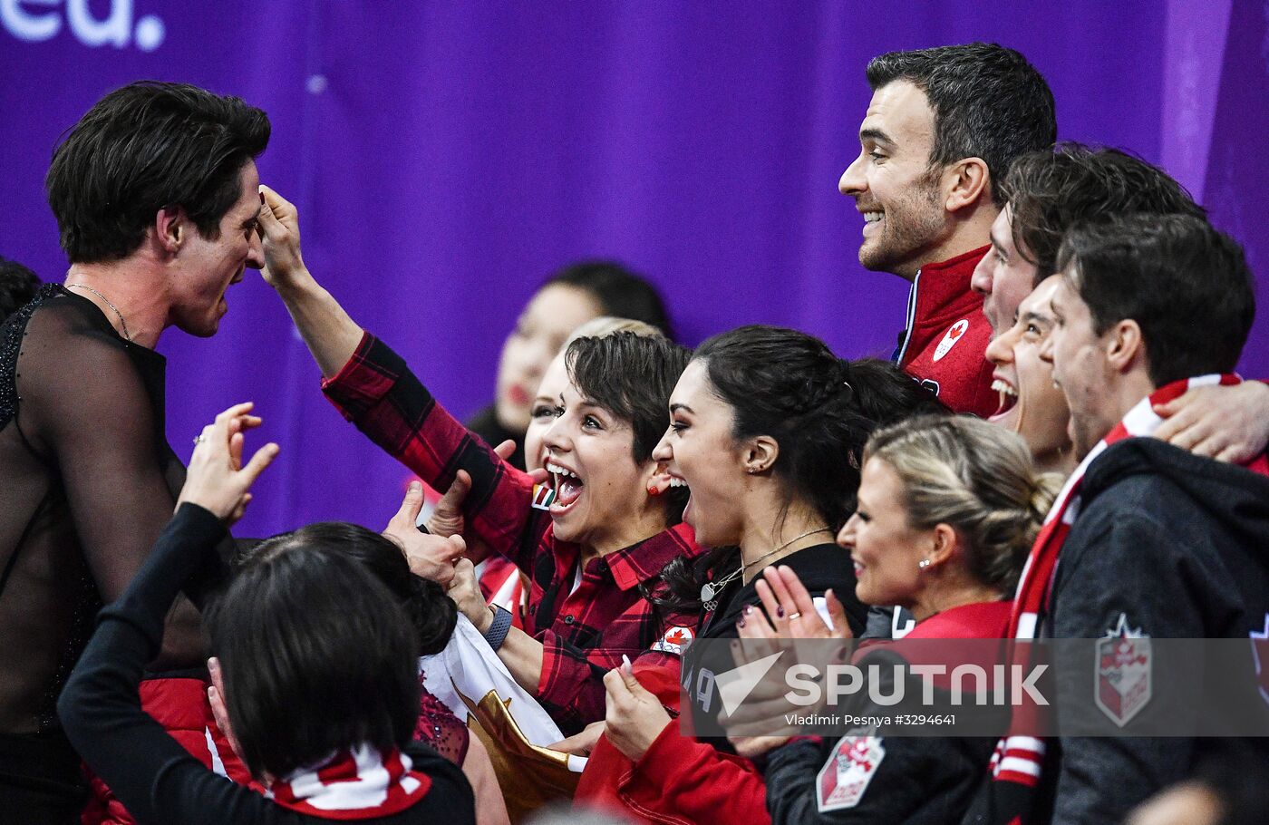 2018 Winter Olympics. Figure skating. Teams. Ice dance. Free skating