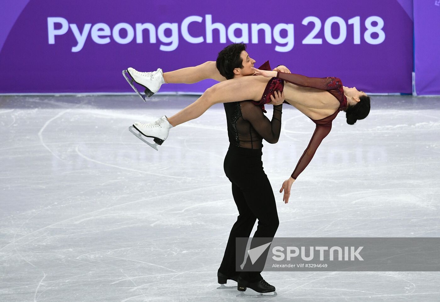 2018 Winter Olympics. Figure skating. Teams. Ice dance. Free skating