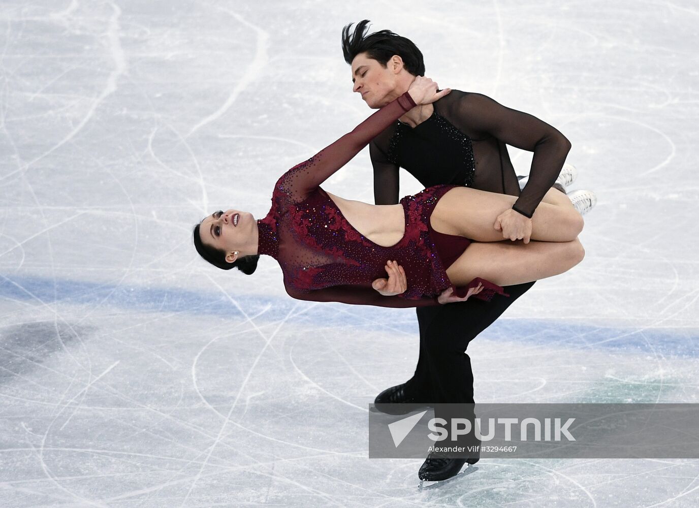 2018 Winter Olympics. Figure skating. Teams. Ice dance. Free skating