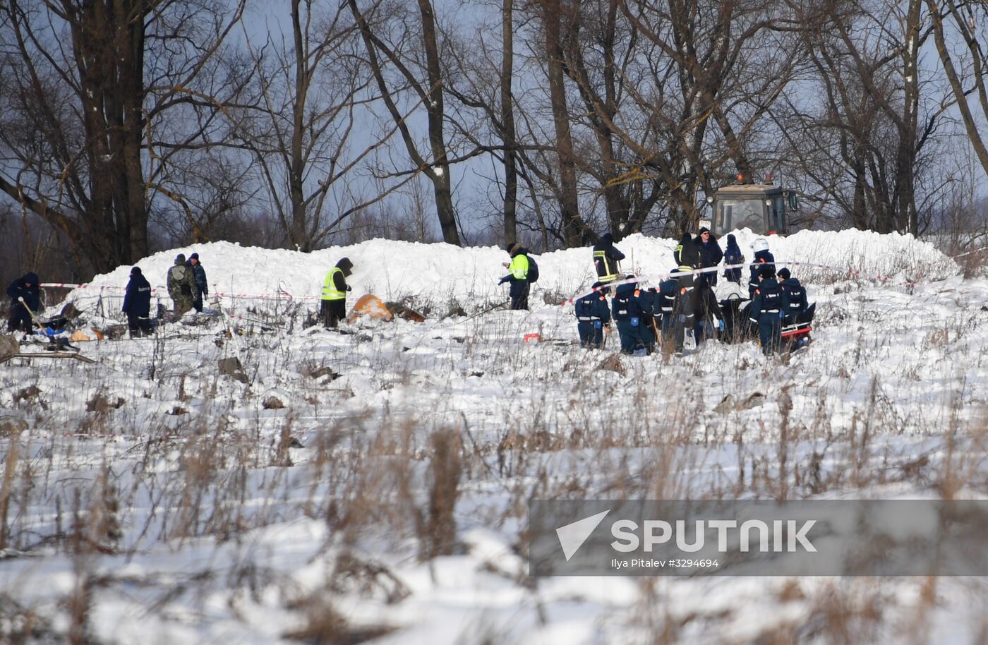 An-148 crashes in Moscow region