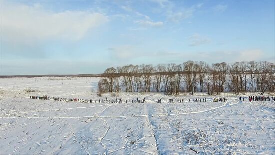Aftermath of An-148 plane crash in Moscow Region