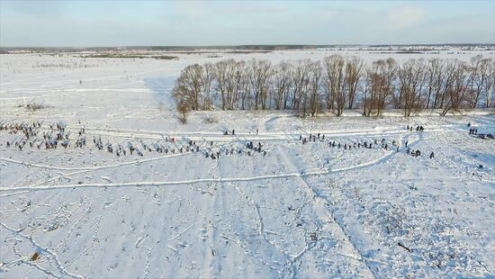 Aftermath of An-148 plane crash in Moscow Region