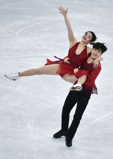2018 Winter Olympics. Figure skating. Teams. Ice dance. Free skating