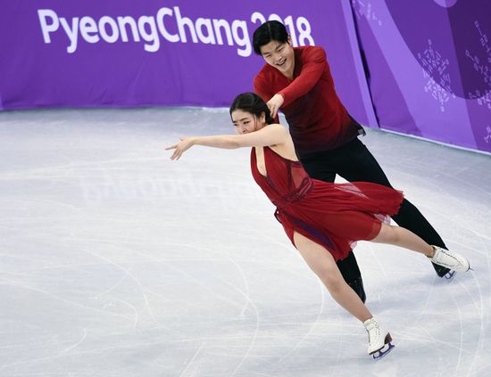 2018 Winter Olympics. Figure skating. Teams. Ice dance. Free skating