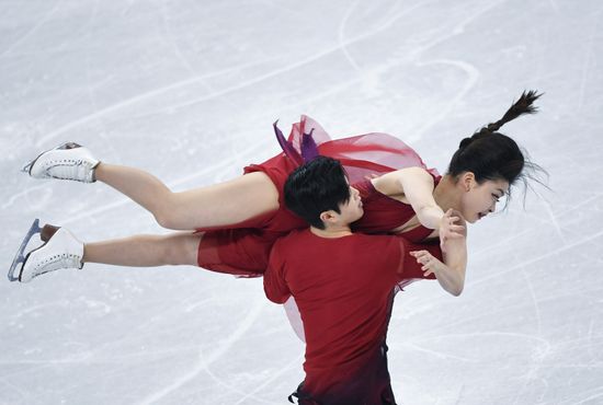 2018 Winter Olympics. Figure skating. Teams. Ice dance. Free skating