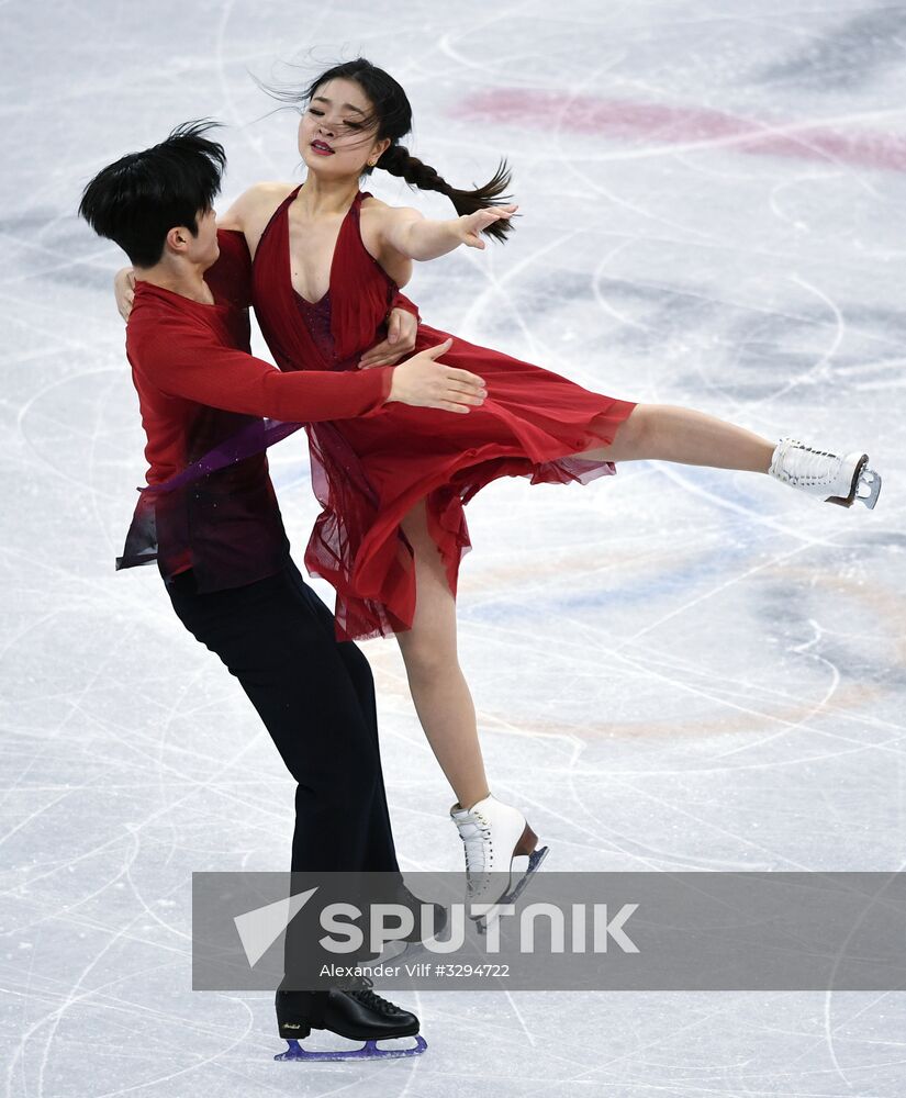 2018 Winter Olympics. Figure skating. Teams. Ice dance. Free skating