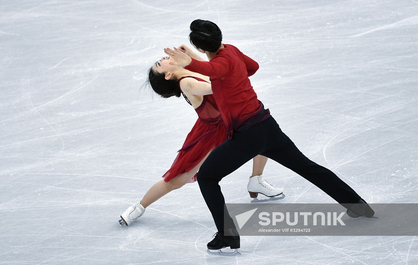 2018 Winter Olympics. Figure skating. Teams. Ice dance. Free skating