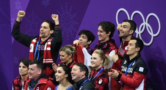 2018 Winter Olympics. Figure skating. Teams. Women. Free program