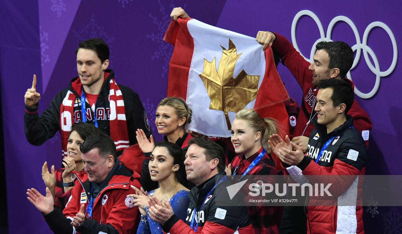 2018 Winter Olympics. Figure skating. Teams. Women. Free program