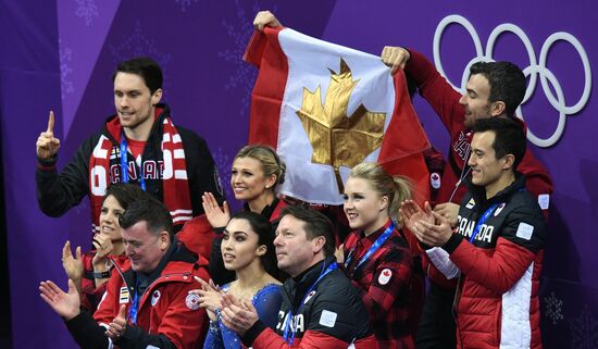 2018 Winter Olympics. Figure skating. Teams. Women. Free program