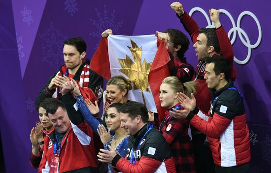 2018 Winter Olympics. Figure skating. Teams. Women. Free program