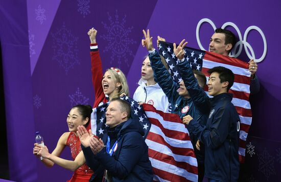 2018 Winter Olympics. Figure skating. Teams. Women. Free program