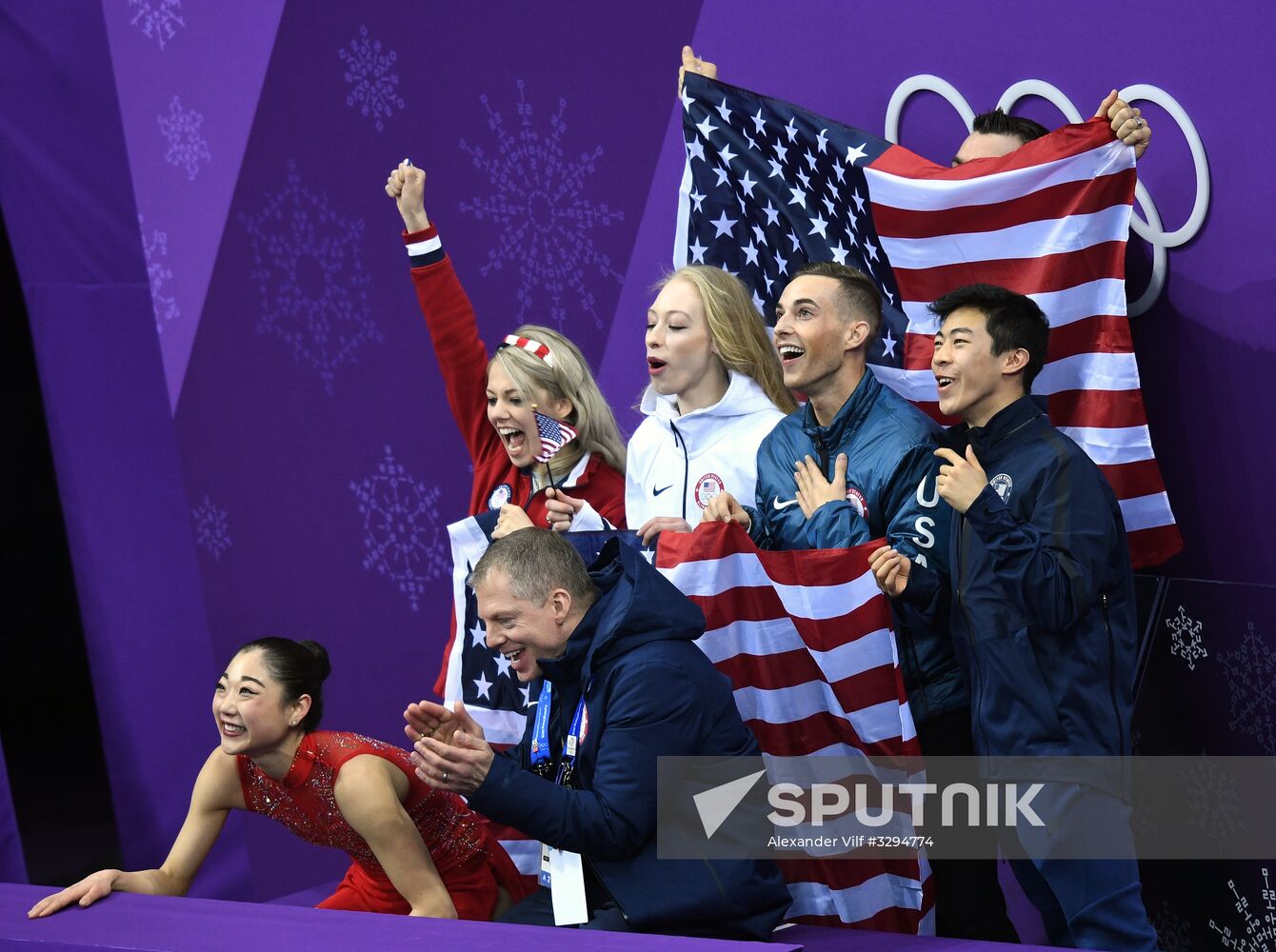 2018 Winter Olympics. Figure skating. Teams. Women. Free program