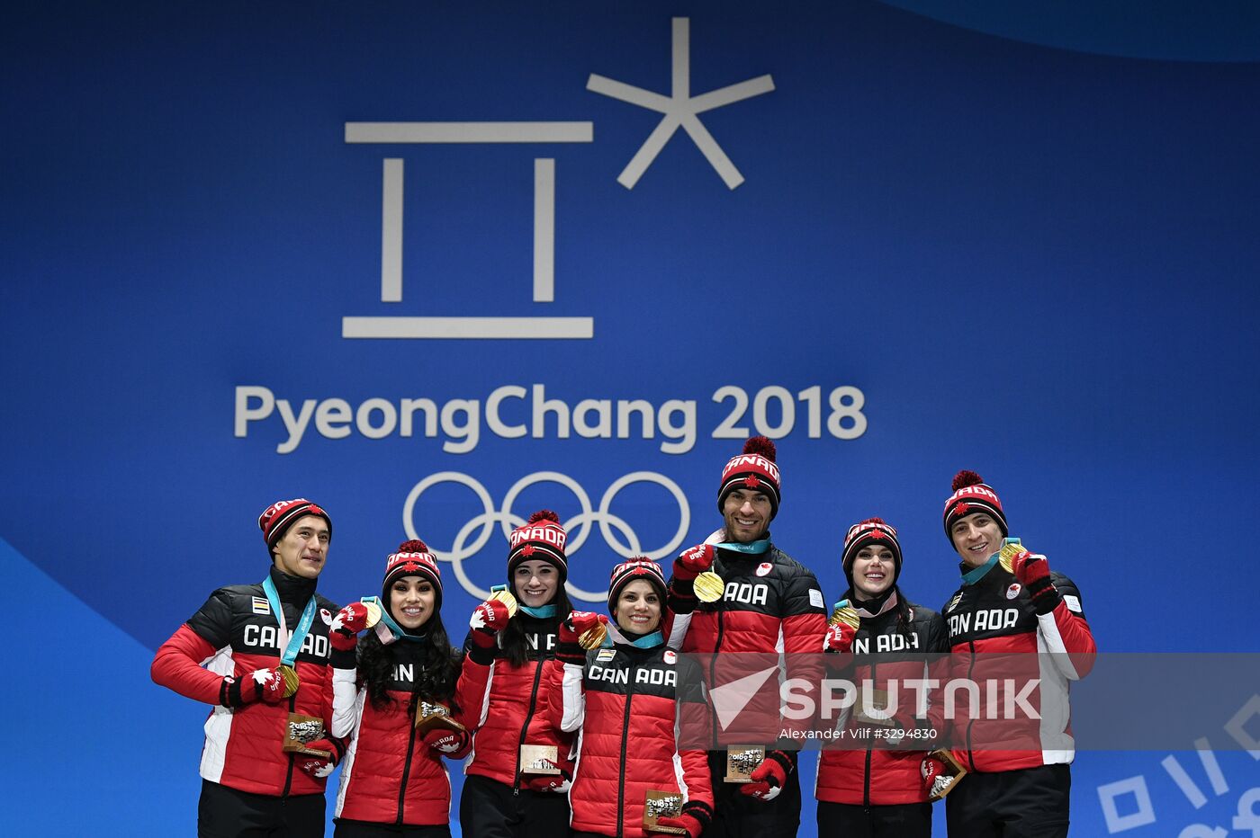2018 Winter Olympics. Award ceremony. Day Two
