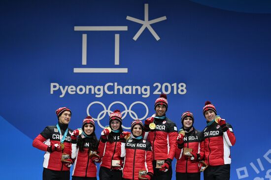 2018 Winter Olympics. Award ceremony. Day Two