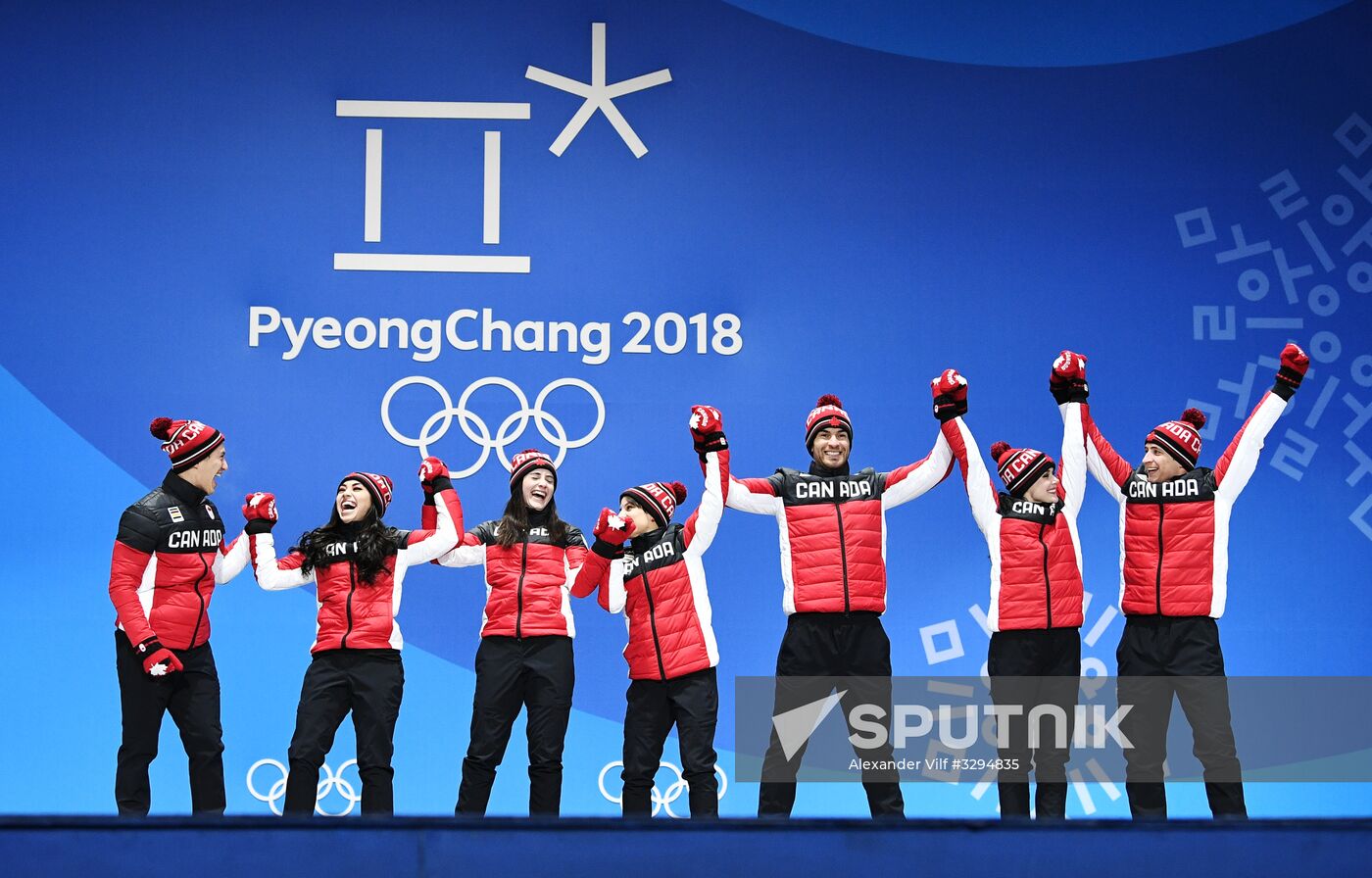 2018 Winter Olympics. Award ceremony. Day two