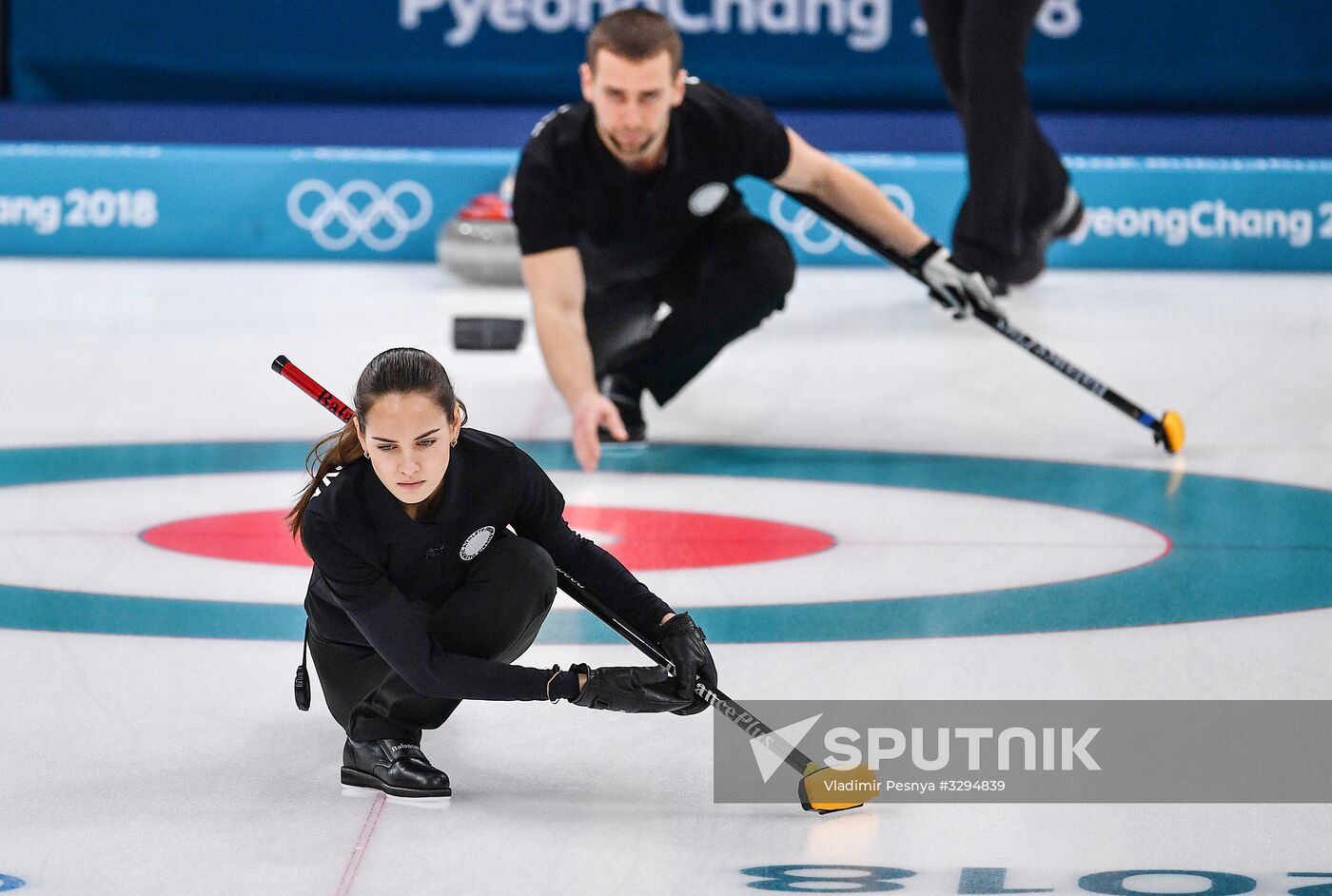 2018 Winter Olympics. Curling. Mixed. Russia vs Switzerland