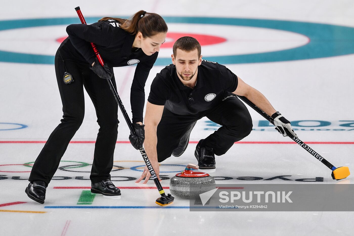 2018 Winter Olympics. Curling. Mixed. Russia vs Switzerland