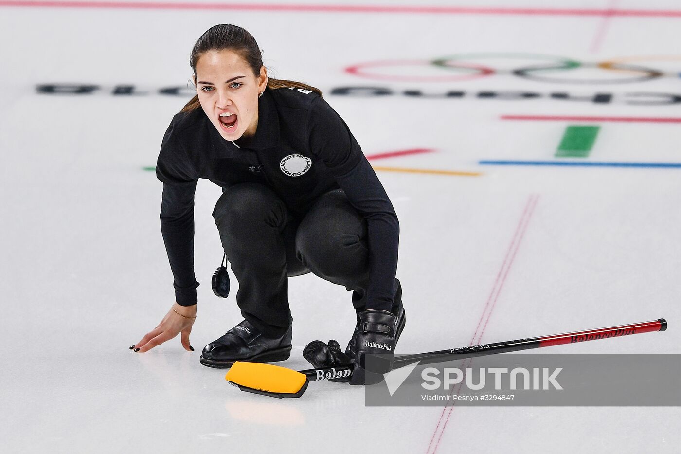 2018 Winter Olympics. Curling. Mixed. Russia vs Switzerland