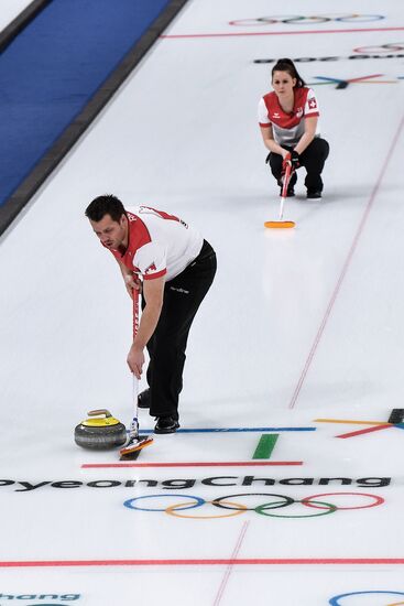 2018 Winter Olympics. Curling. Mixed. Russia vs Switzerland