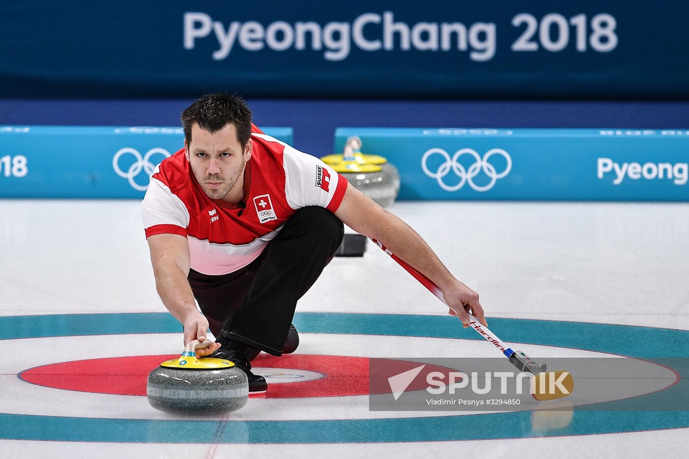 2018 Winter Olympics. Curling. Mixed. Russia vs Switzerland
