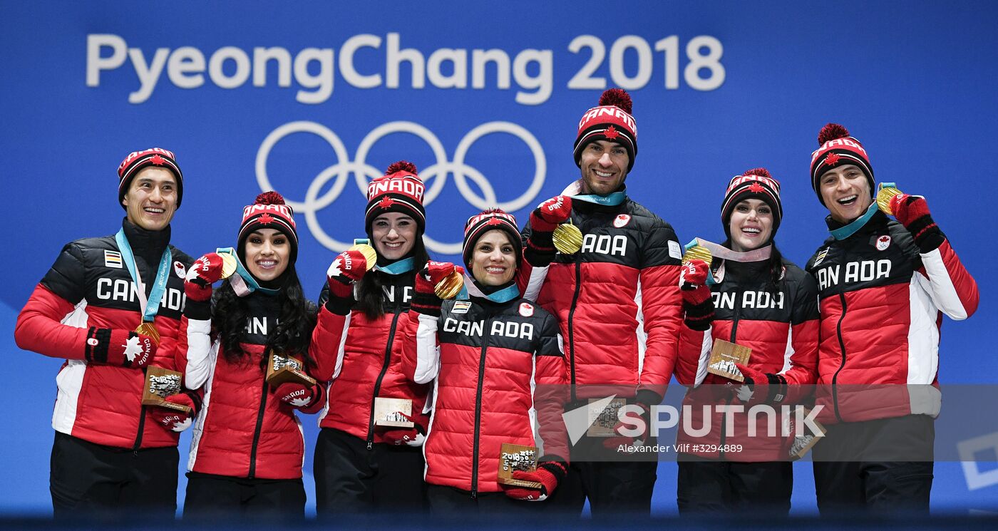 2018 Winter Olympics. Award ceremony. Day two